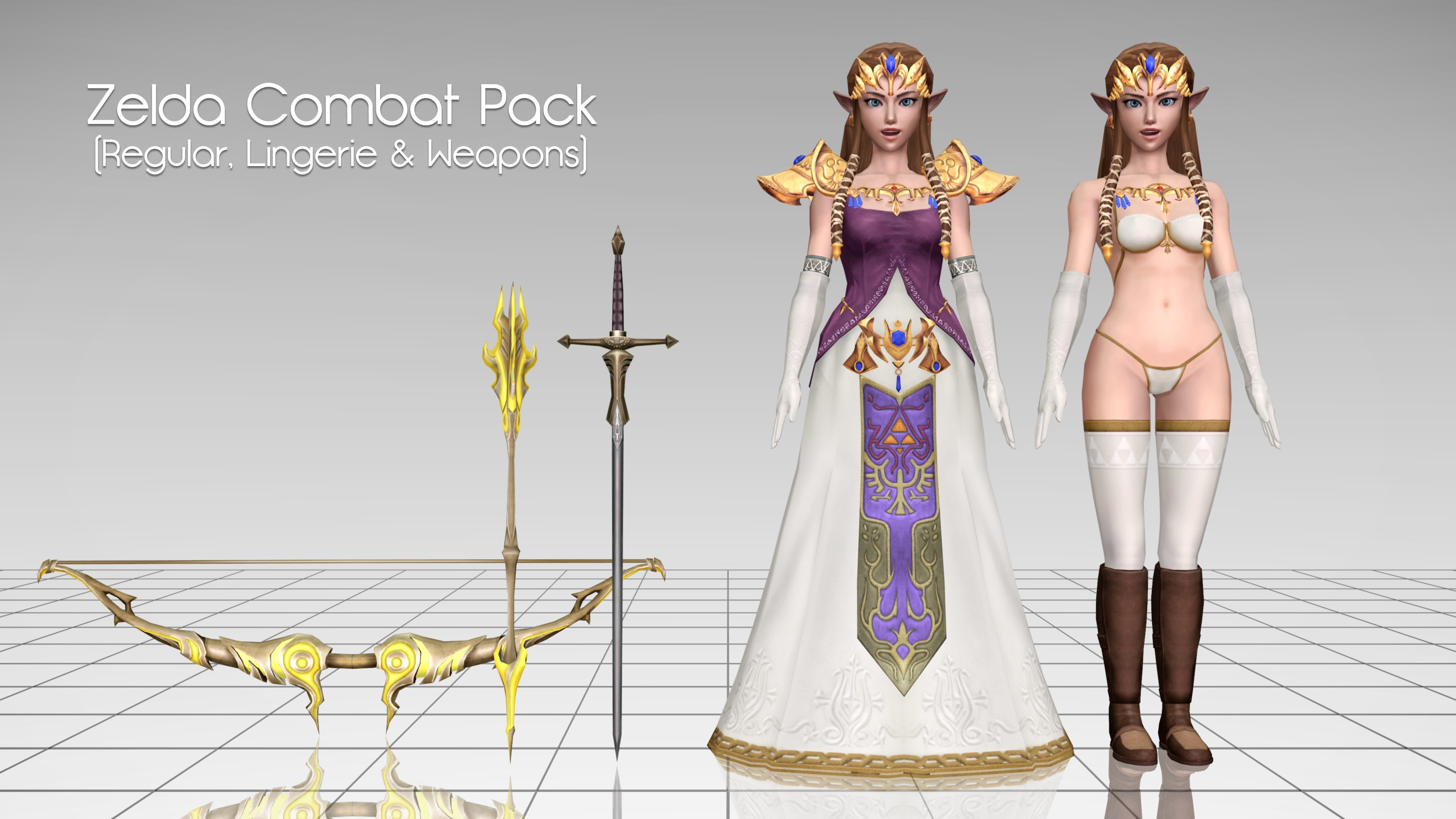 [MMD] Zelda Combat Pack - DL