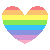 Rainbow Heart Icon F2U