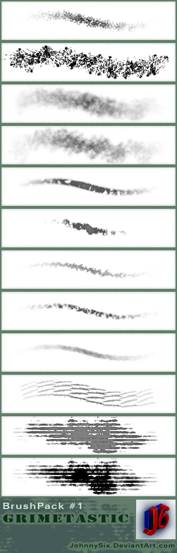 Grimetastic Brush Pack by JohnnySix on DeviantArt