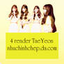 4 render TaeYeon cut by me