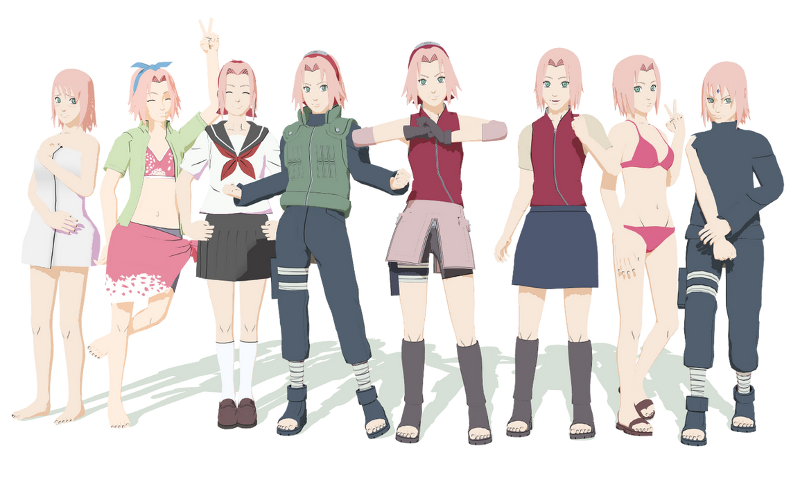 Sakura Pack 1 for MMD - by StekinoMai on DeviantArt