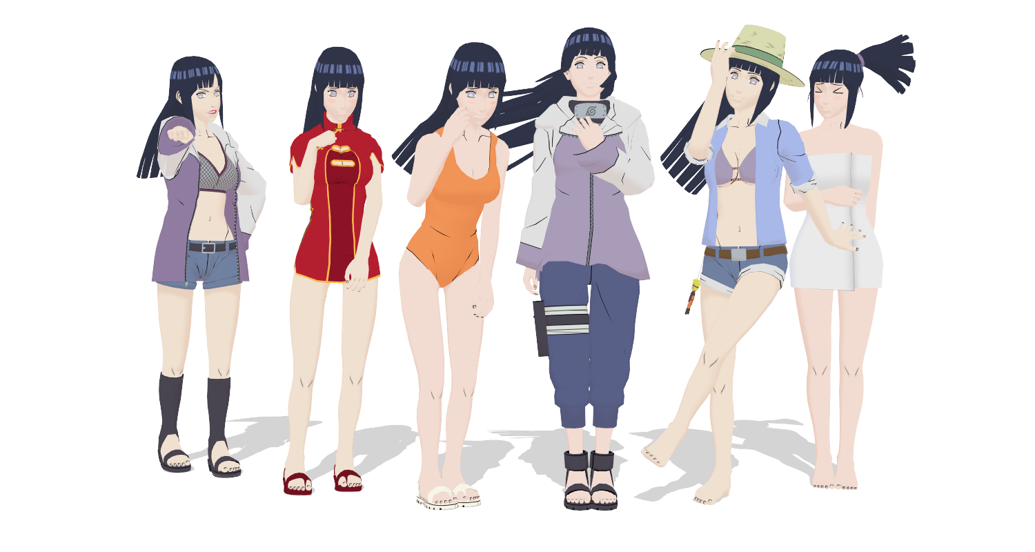 Hinata Pack 1 for MMD~