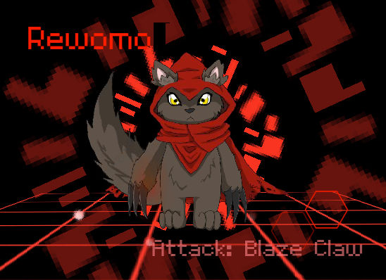 Hyper Virus Rewomon Blaze Claw Attack Animation By
