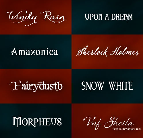 Font Pack 3 By Tekmile On Deviantart