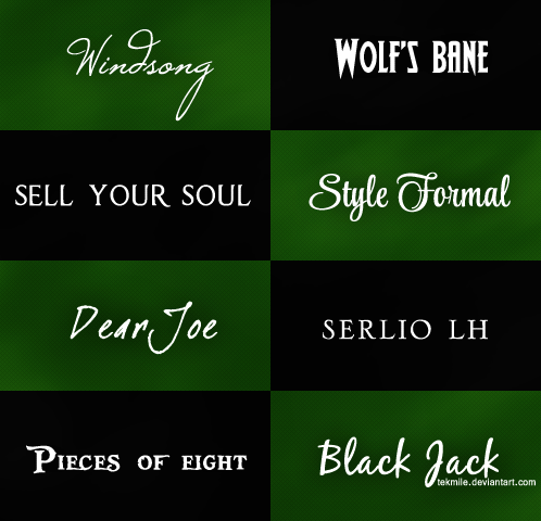 Font Pack #5