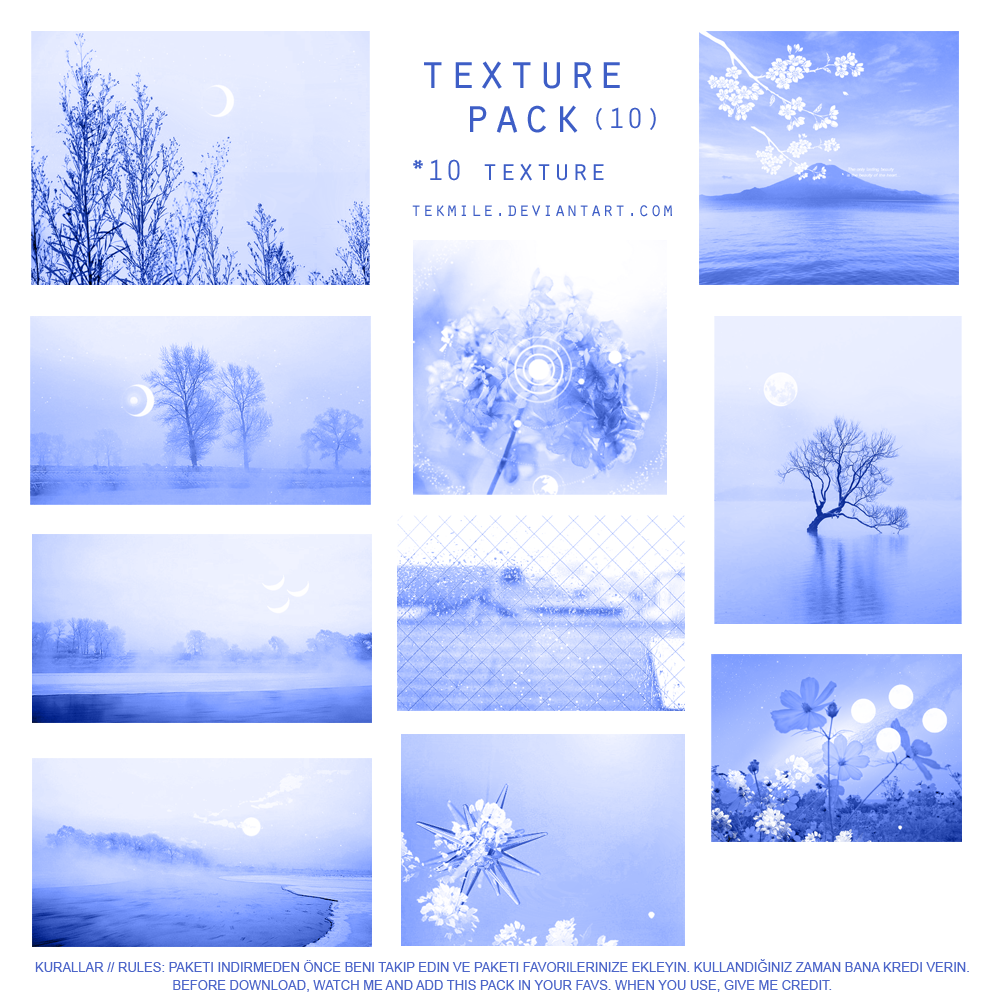 Texture Pack 10 (Blue Ocean) by Tekmile on DeviantArt