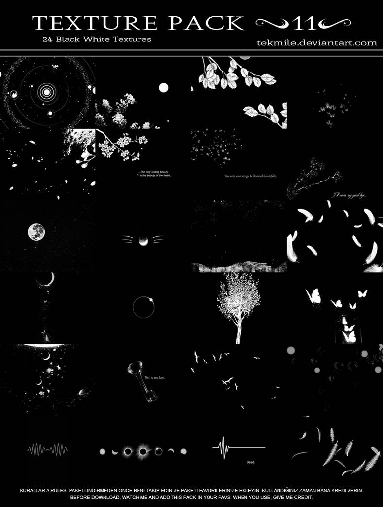 Texture Pack 11 (Black White) by Tekmile on DeviantArt