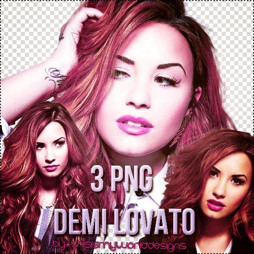 3 pngs Demi Lovato