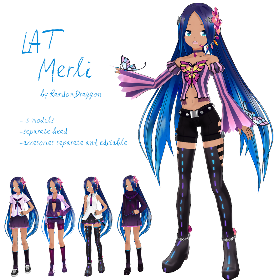 LAT Merli -RD Download +accessories dl by DesertDraggon on DeviantArt
