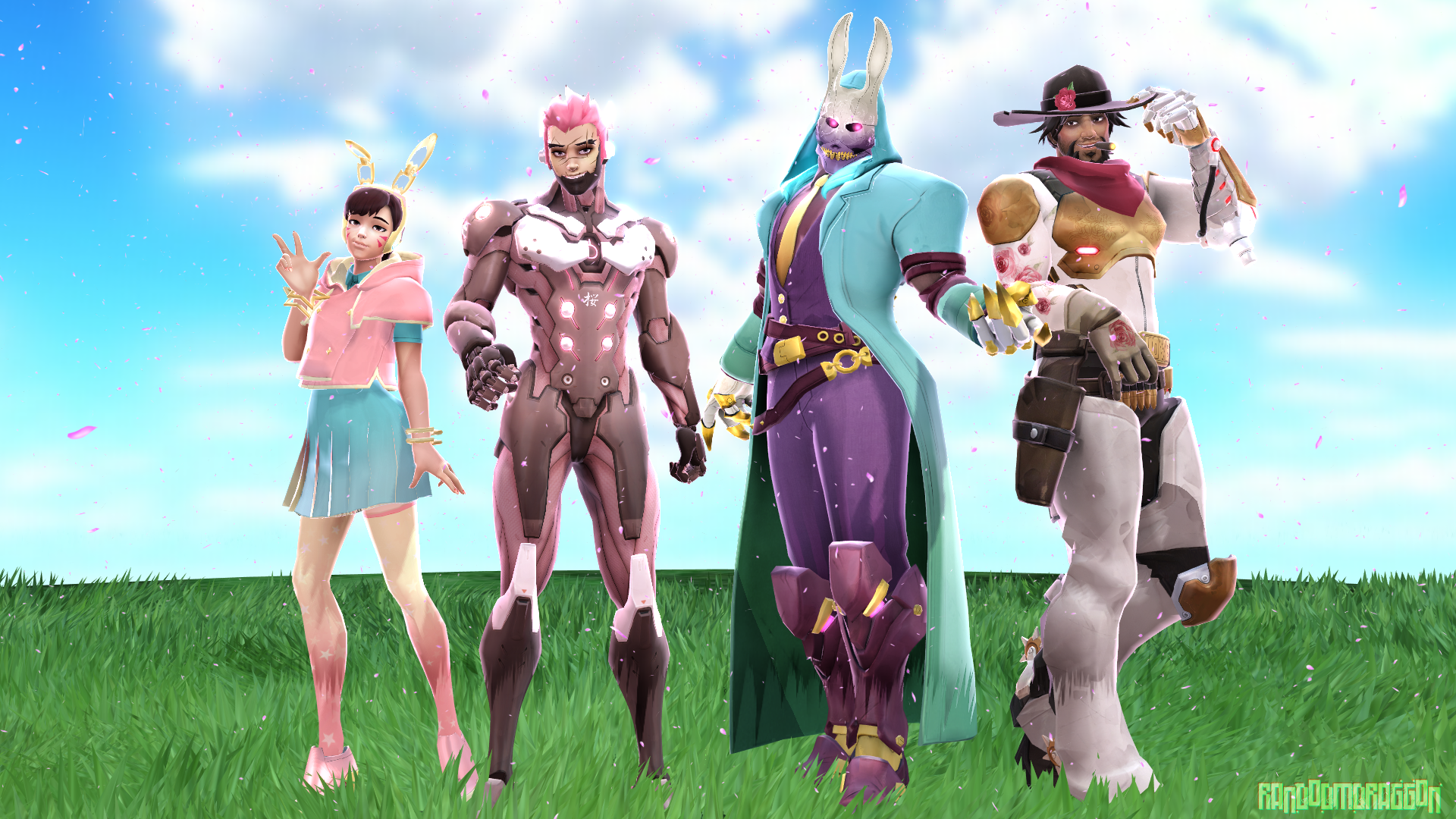 MMDxOverwatch: Easter/Spring Models! by DesertDraggon