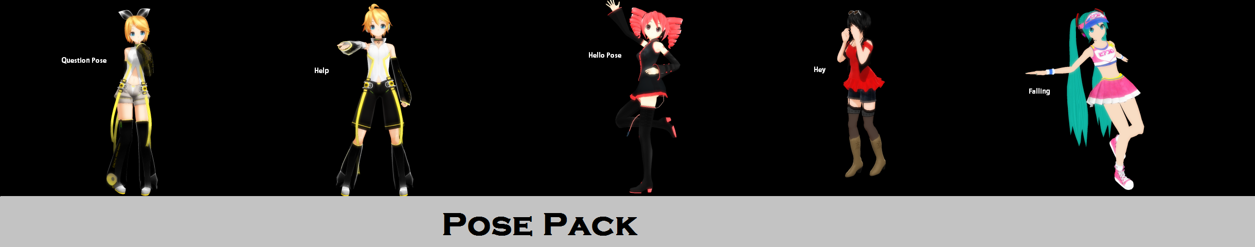 Pose pack by Daiana Kagamine+DL by Daiana-kagamine on DeviantArt
