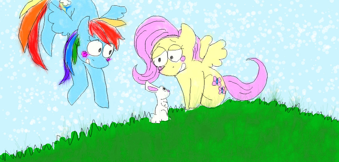 Fluttershy and Rainbow Dash by KINDbutterflies on DeviantArt