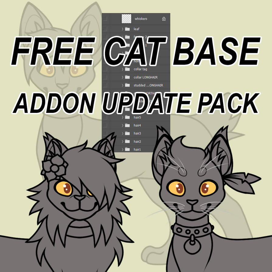 Free Cat Base (ACCESSORY UPDATE) by nymphbat on DeviantArt