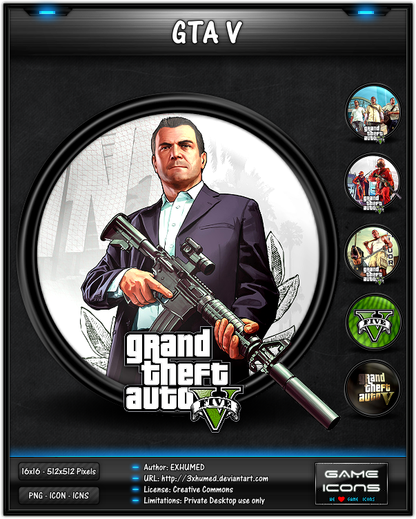 Grand Theft Auto V - Game Icon