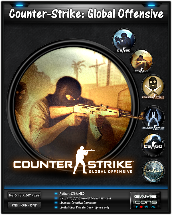 Counter Strike Go Game Icon Pack By 3xhumed On Deviantart