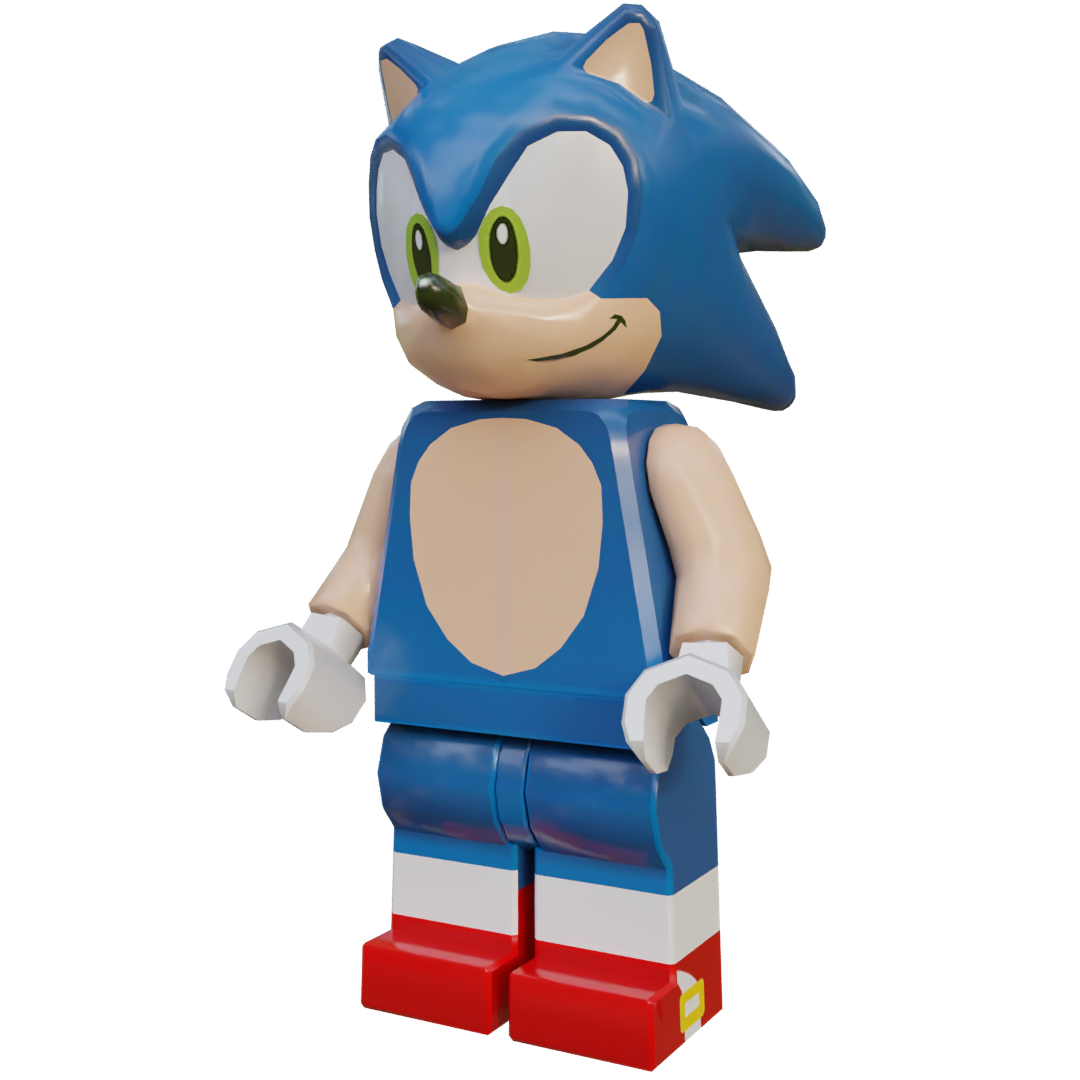 Sonic The Hedgehog - Lego Sonic Render by JazTheMurderDrone on DeviantArt