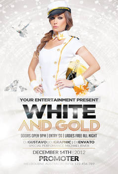 White and Gold Party | FREE Flyer