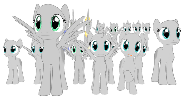MMD - Pony Template Pack ( DL )