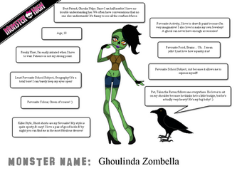 Monster High Creation - Ghoulinda Zombella