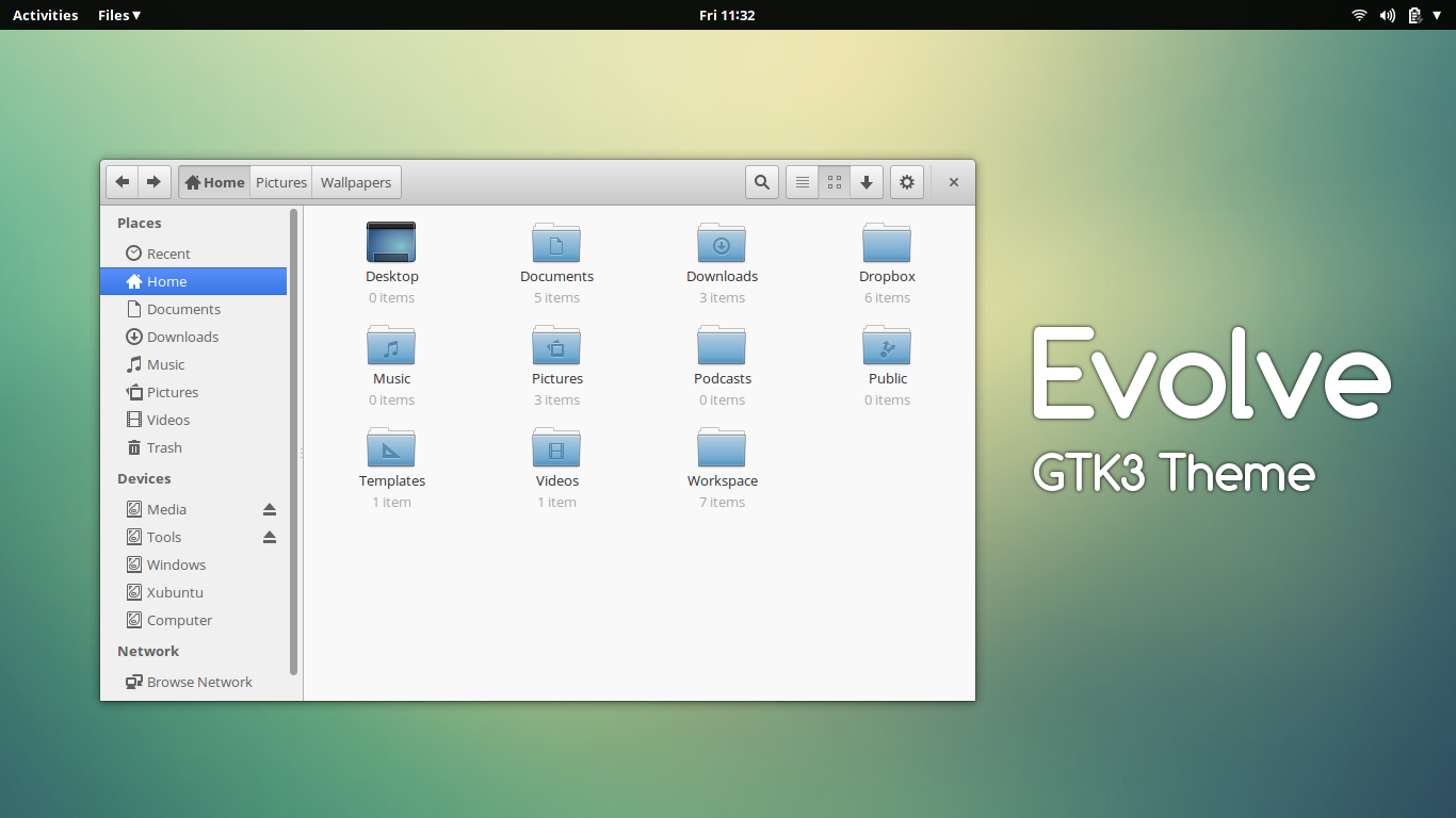 Evolve - GTK3 Theme