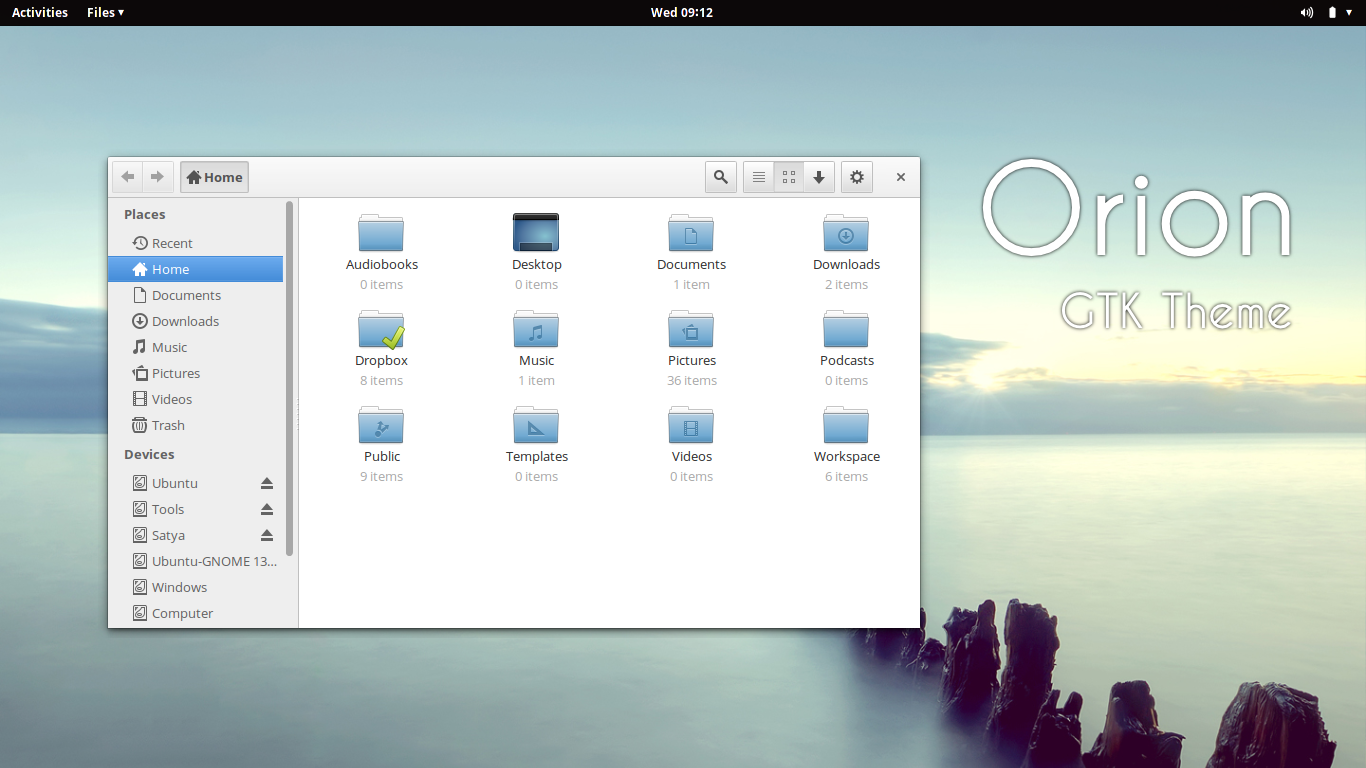 Orion - GTK3 Theme by satya164