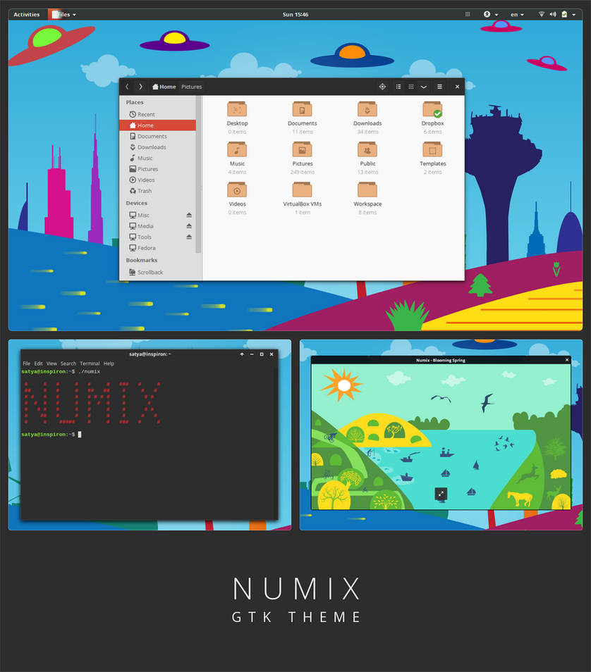 Numix - GTK3 theme by satya164