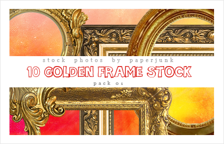 Stock Pack 01: Golden Frames