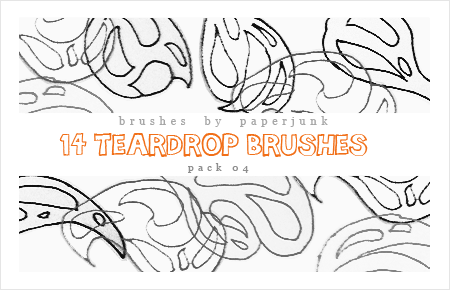 Brushes Pack 04: Teardrops