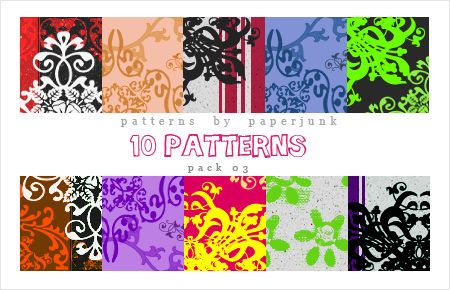 Pattern Packtes Patterns: Pack 03 by PaperJunk on DeviantArt