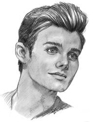 Chris Colfer practice