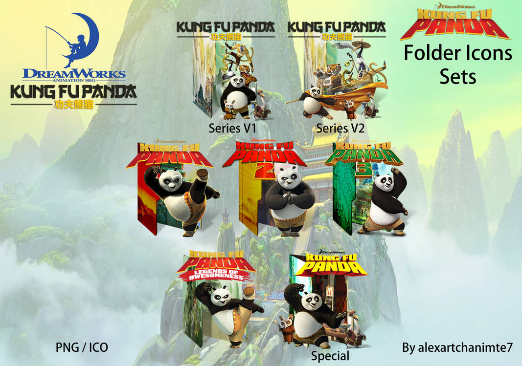 Kung Fu Panda Folder Icons Sets by alexartchanimte7 on DeviantArt