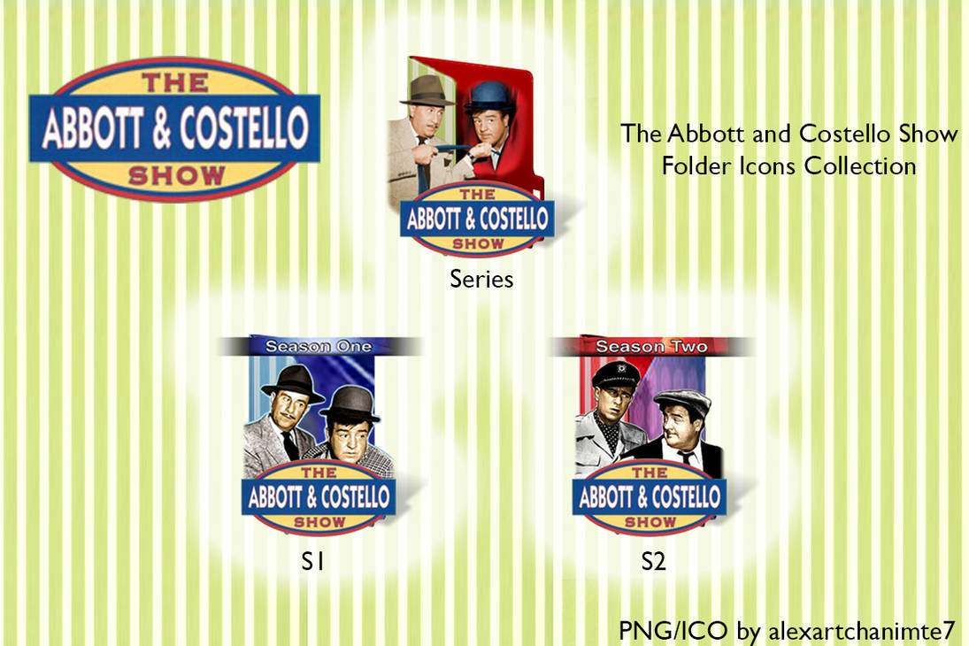 Abbott and Costello Show Folder Icons Collection by alexartchanimte7 on