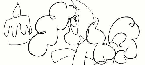 Sketch of Pinkie pie