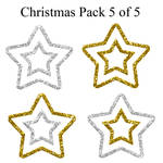 Christmas pack 5 of 5 - Stars2 by Hermit-stock