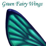Green Fairy Wings STOCK