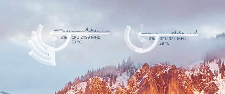 mangel illoyalitet følelse Rainmeter CPU / GPU monitoring by Omix22 on DeviantArt