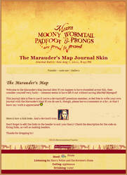 Marauder's Map Journal Skin