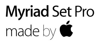 Myriad Set Pro family pack by Apple