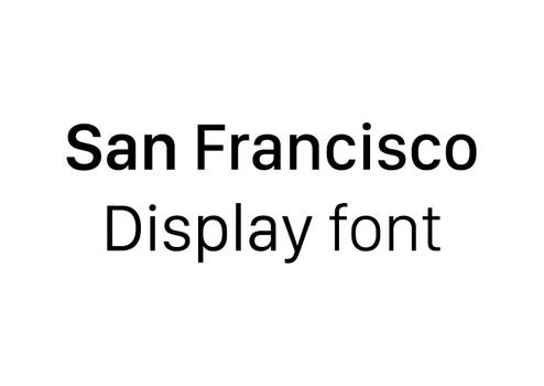 San Francisco Display Font (Cyrillic)