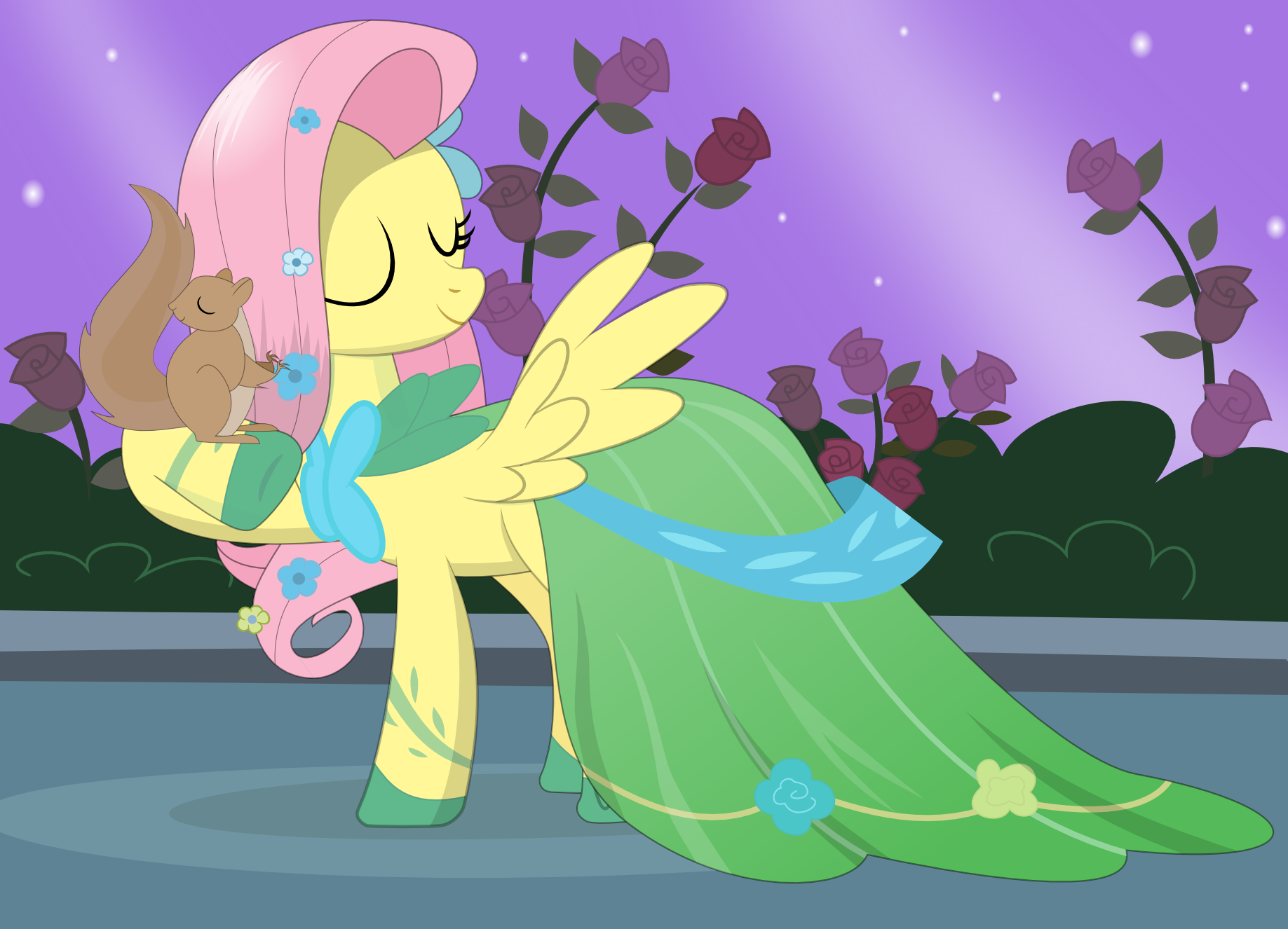 Fluttershy at the gala