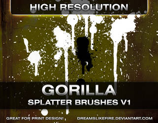 Gorilla Splatter Brushes v1