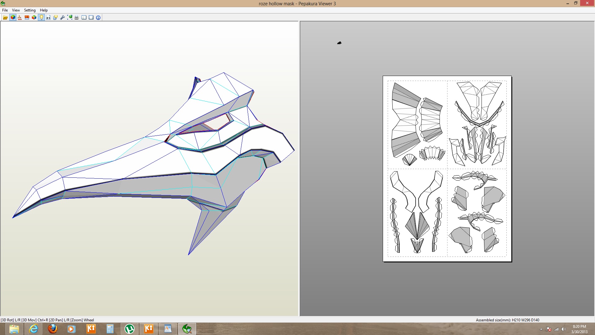 Roze Hollow Mask By Houay05 On Deviantart