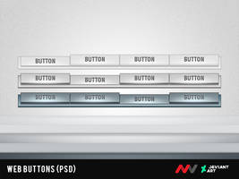 Web Button Template PSD