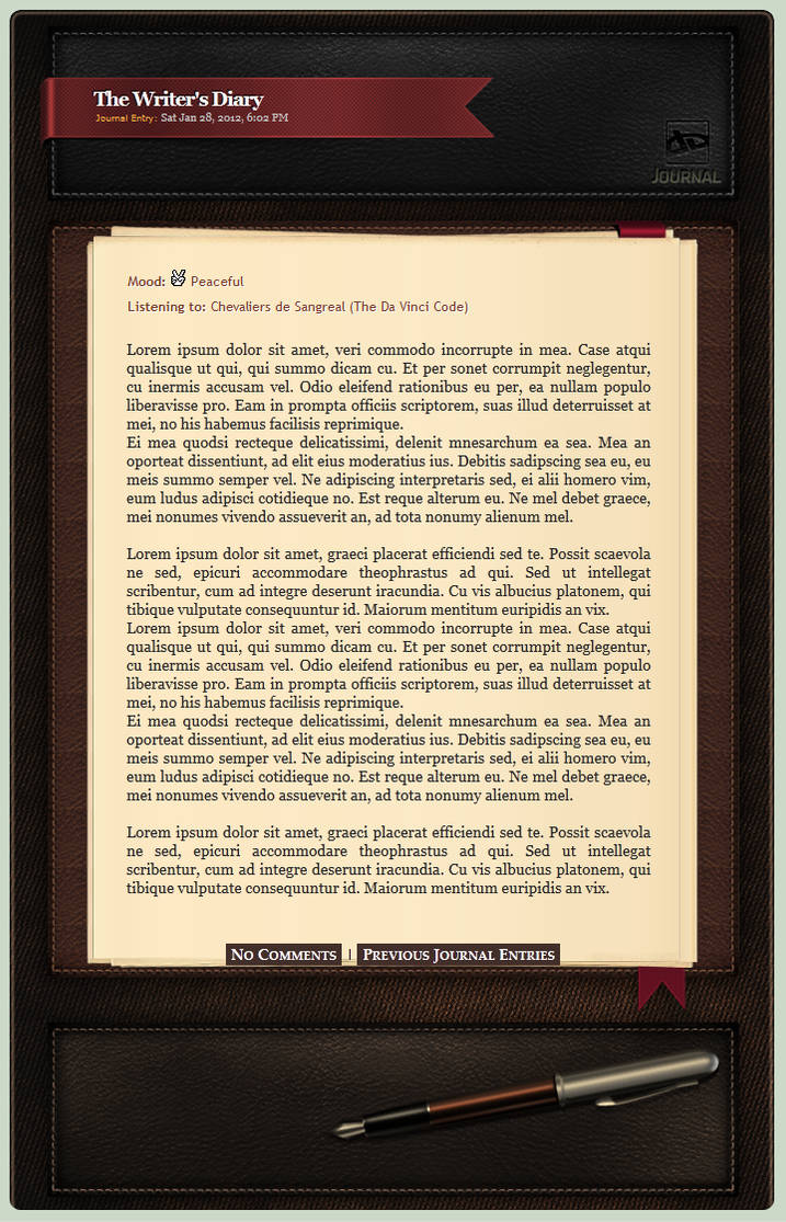 The Writer's Diary V1 by NishithV