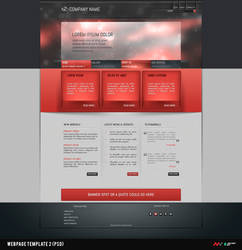 Webpage template V2 PSD