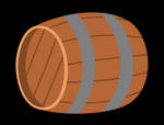 Barrel - laying, 3/4 view by MisterAibo