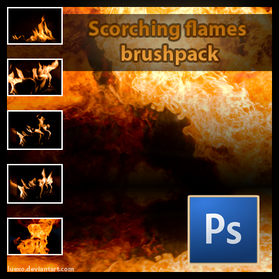 Scorching Flames Brushpack
