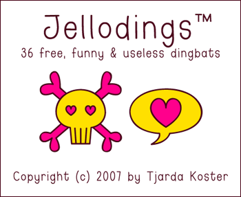 Font: JELLODINGS - free by jelloween
