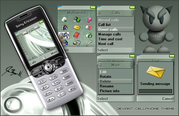 Deviant cellphone theme