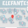 Packs Elefantes PNG